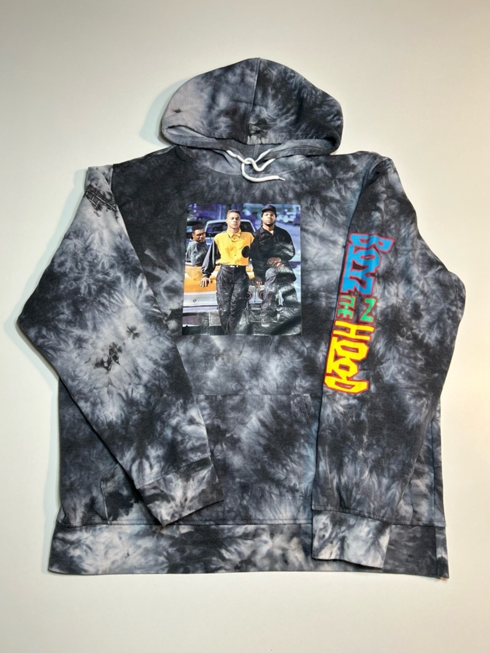Boyz N The Hood Mad Engine Tie Dye Hoodie Rap Hip Hop Movie Promo Graphic XL